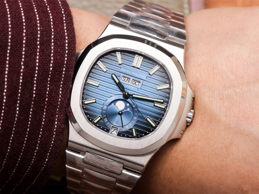 2023051904232042 - pf廠手錶百達翡麗鸚鵡螺5726 藍盤 復刻錶￥4580