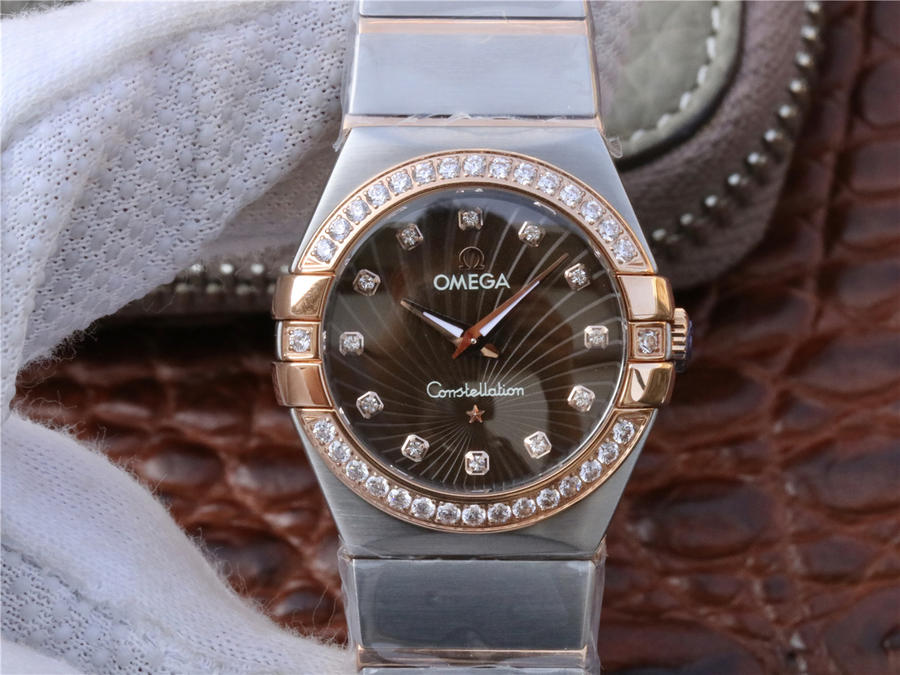 2023080402200176 - 歐米茄星座 高仿手錶 鋯石 V6歐米茄星座女士腕錶￥3480