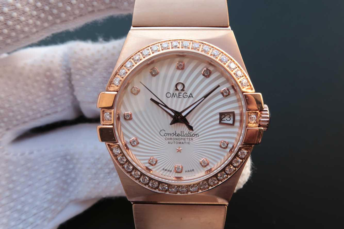 2023080703430742 - 歐米茄星座繫列高仿手錶包金質量如何 V6歐米茄星座123.20.35￥2980