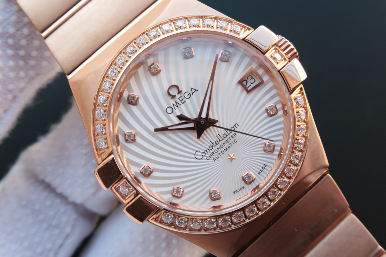 2023080703431214 - 歐米茄星座繫列高仿手錶包金質量如何 V6歐米茄星座123.20.35￥2980