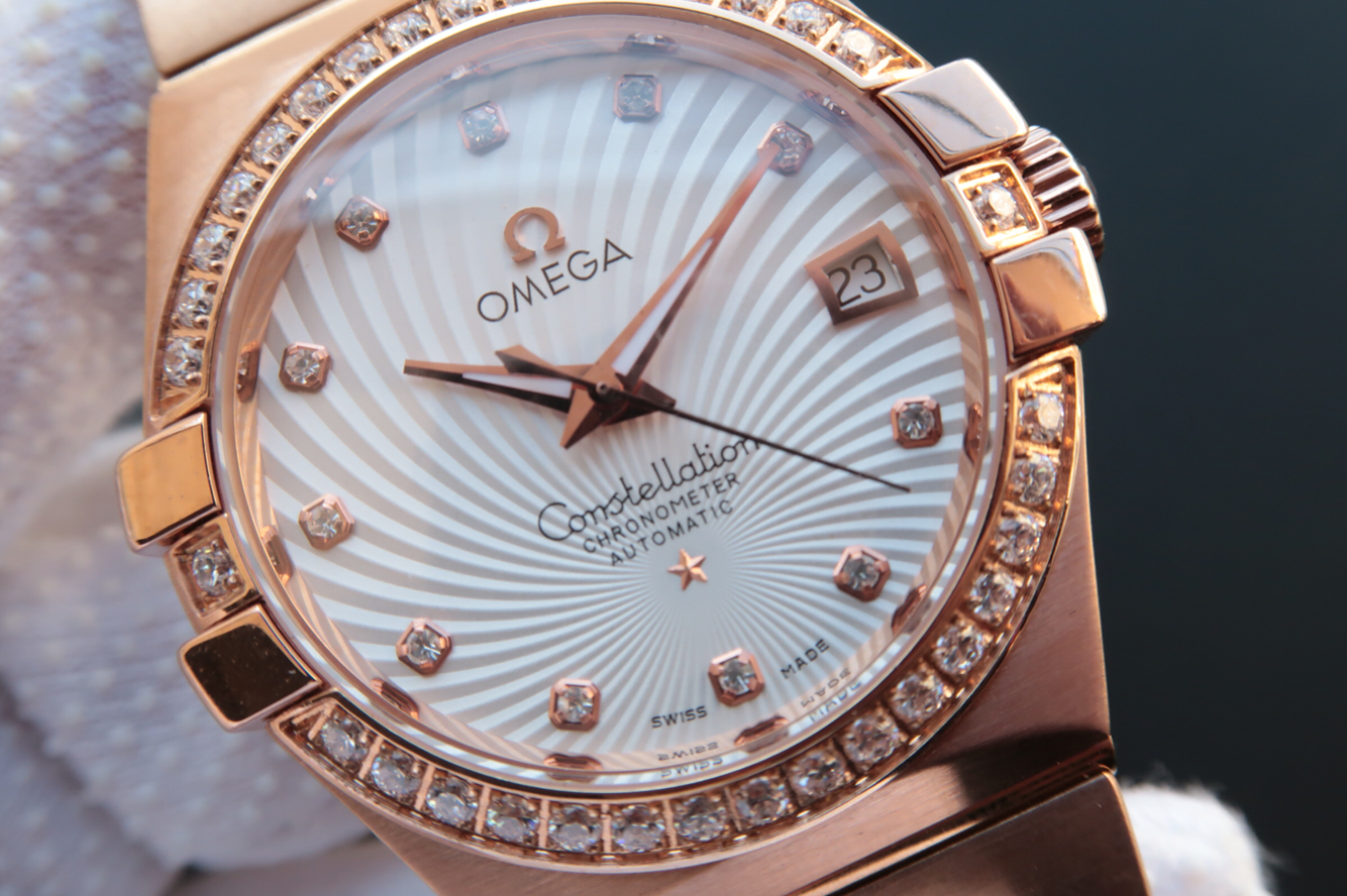 2023080703432034 - 歐米茄星座繫列高仿手錶包金質量如何 V6歐米茄星座123.20.35￥2980