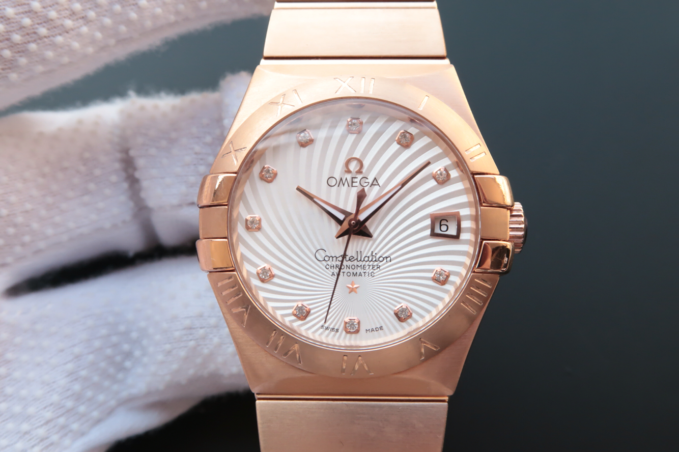 2023080703432317 - 歐米茄星座繫列高仿手錶包金質量如何 V6歐米茄星座123.20.35￥2980