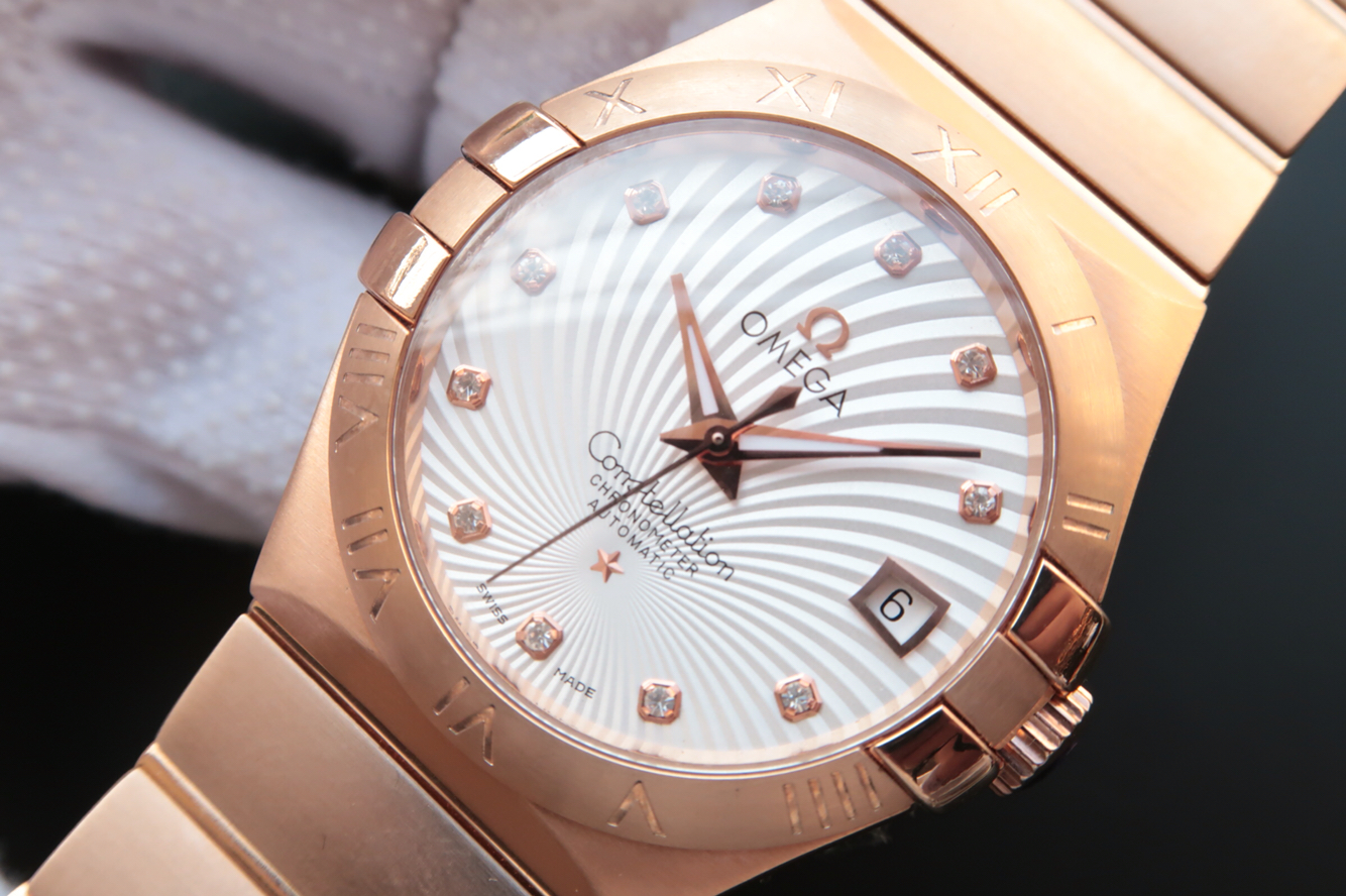 2023080703432911 - 歐米茄星座繫列高仿手錶包金質量如何 V6歐米茄星座123.20.35￥2980