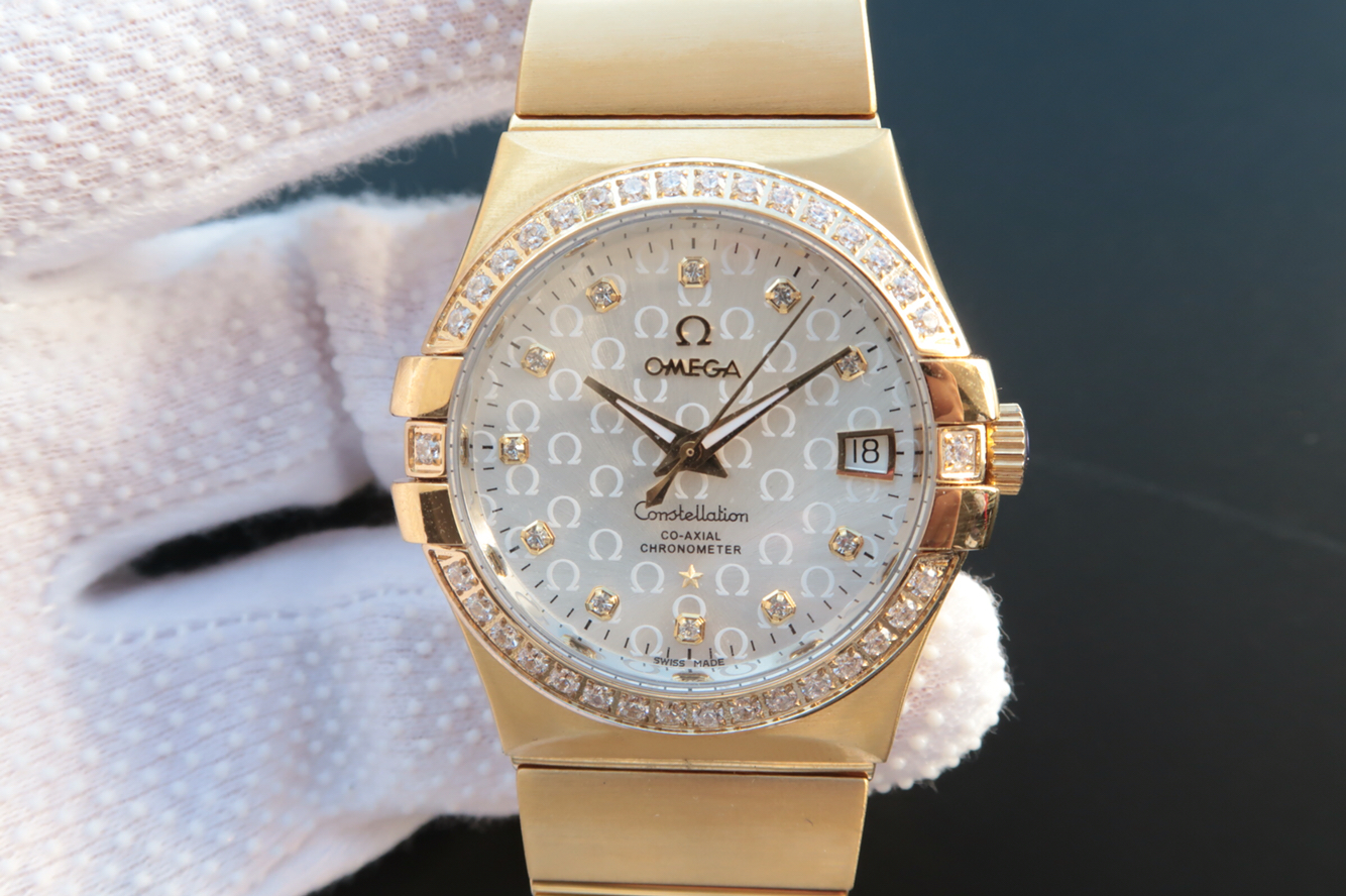2023090500263185 - 高仿手錶歐米茄星座鑲鉆 V6歐米茄星座繫列123.20.35￥2980