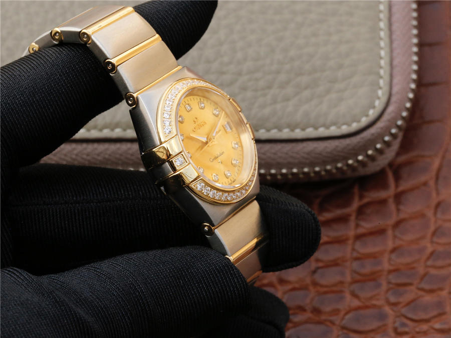202310080113568 - 歐米茄星座鑲鉆高仿手錶 歐米茄星座定制純瑞士ETA2671￥3180