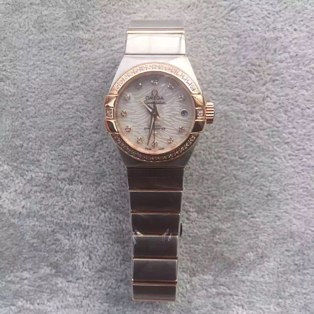 2023102323362128 - 歐米茄星座女款機械錶高仿手錶 V6歐米茄星座123.25.27.20.57.004￥3180