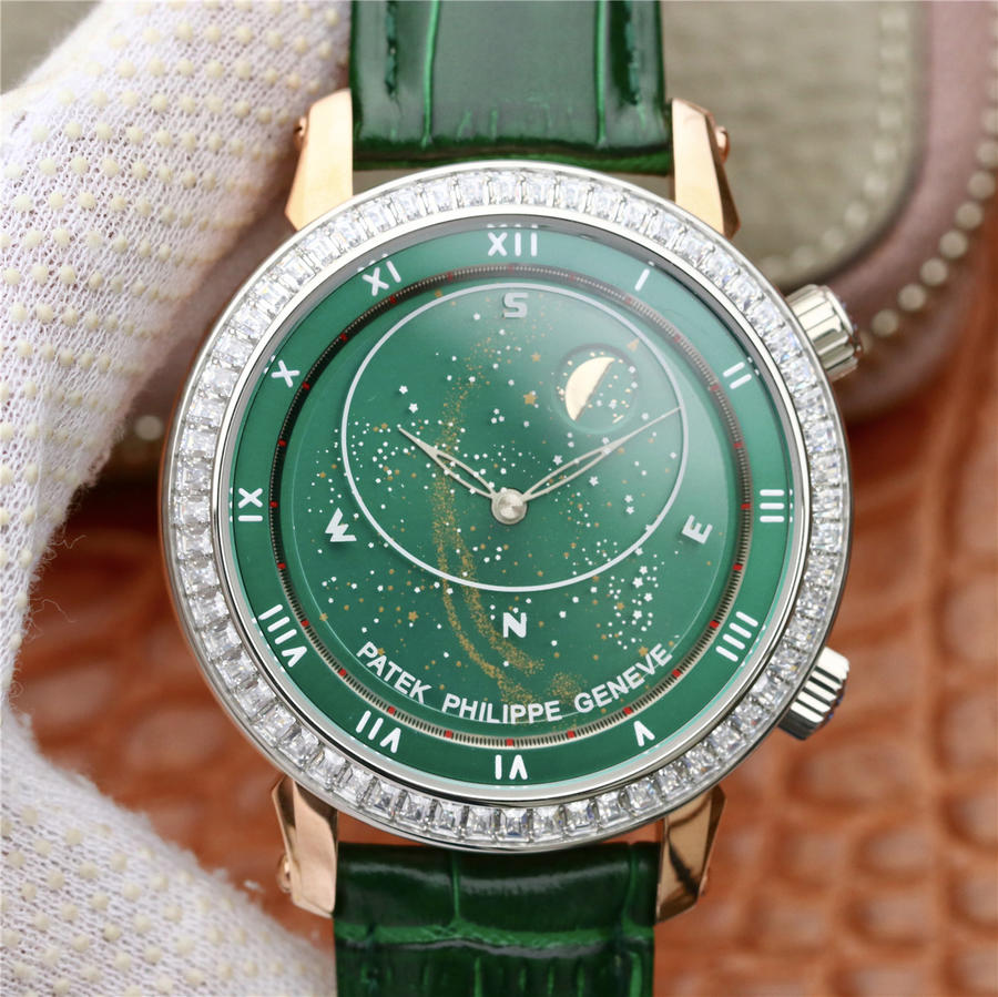 2023110100141643 - 百達翡麗星空錶復刻手錶 百達翡麗升級版星空5102綠色面限量版￥3580