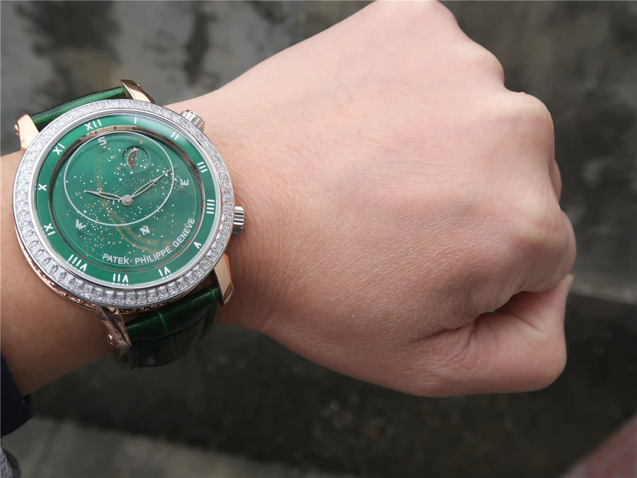 202311010014343 - 百達翡麗星空錶復刻手錶 百達翡麗升級版星空5102綠色面限量版￥3580