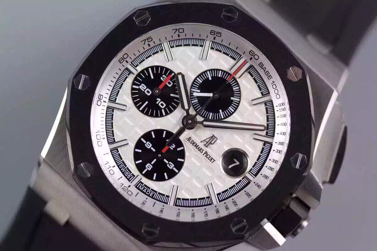 2024011800591399 - 愛彼復刻手錶手錶皇家橡樹 JF廠愛彼大熊貓陶瓷圈26400SO.OO.A002CA.01 男士機械手錶￥4880