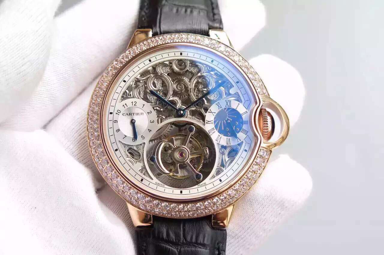 2024042804474686 - 卡地亞藍氣球復刻手錶手錶多少錢 BM卡地亞藍氣球縷空真陀飛輪￥7680