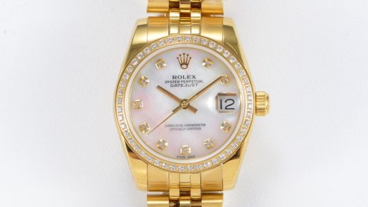 2024121114370614 520x293 - 勞力士原版1:1復刻 ROLEX日誌型女款繫列“6”字位擁有小勞力士標誌