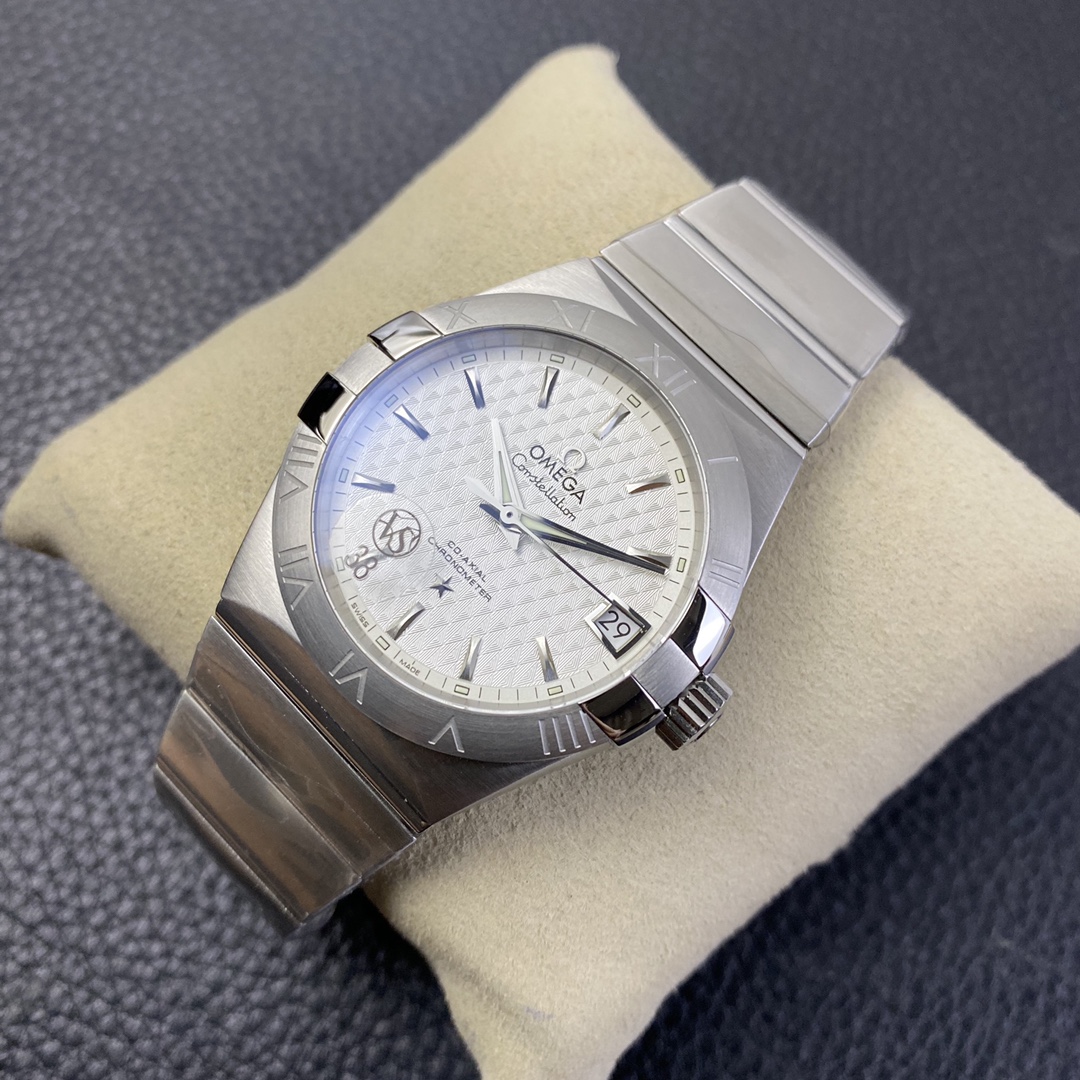 2025101510504475 - VS廠歐米茄高仿表 星座男款格子白盤