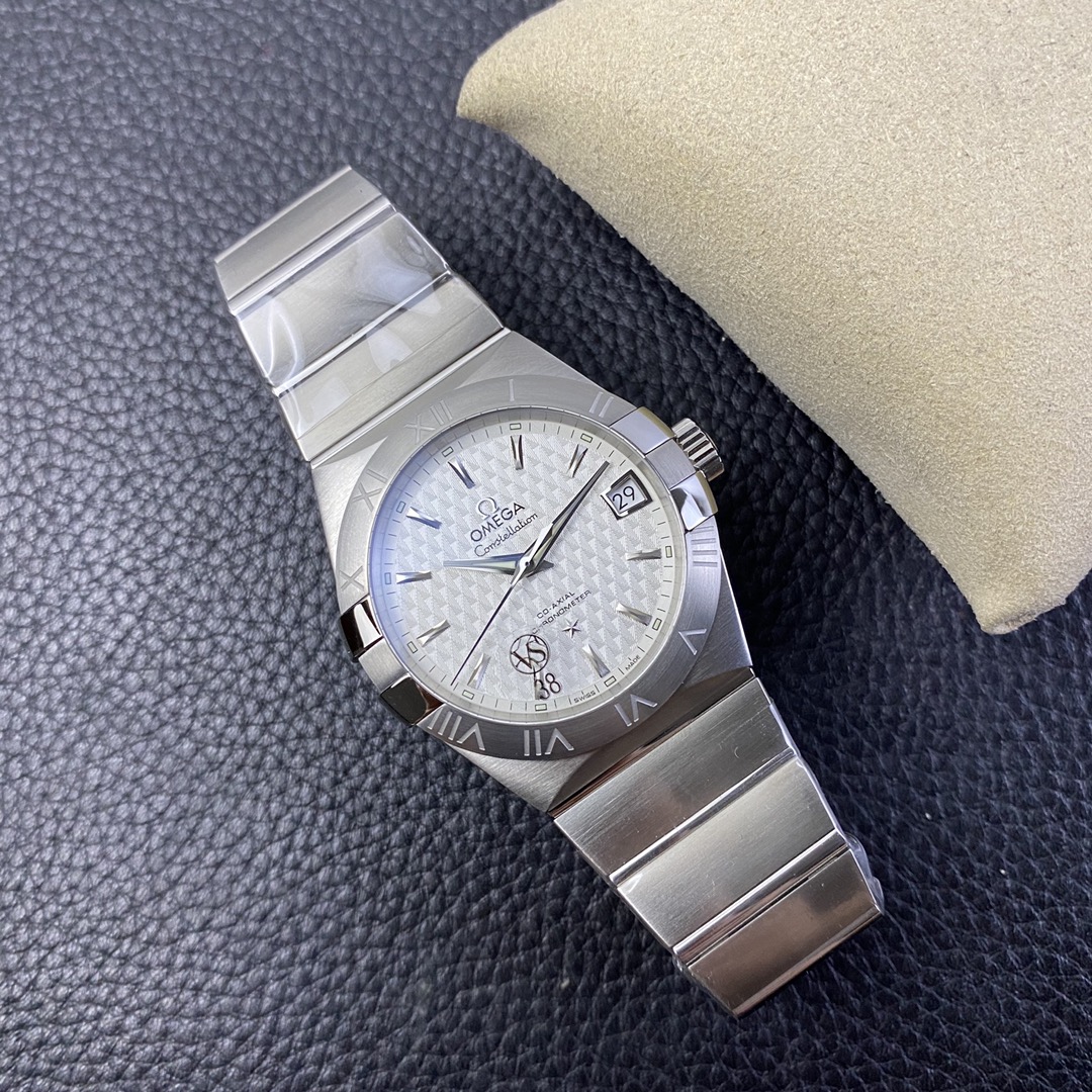 2025101510504684 - VS廠歐米茄高仿表 星座男款格子白盤