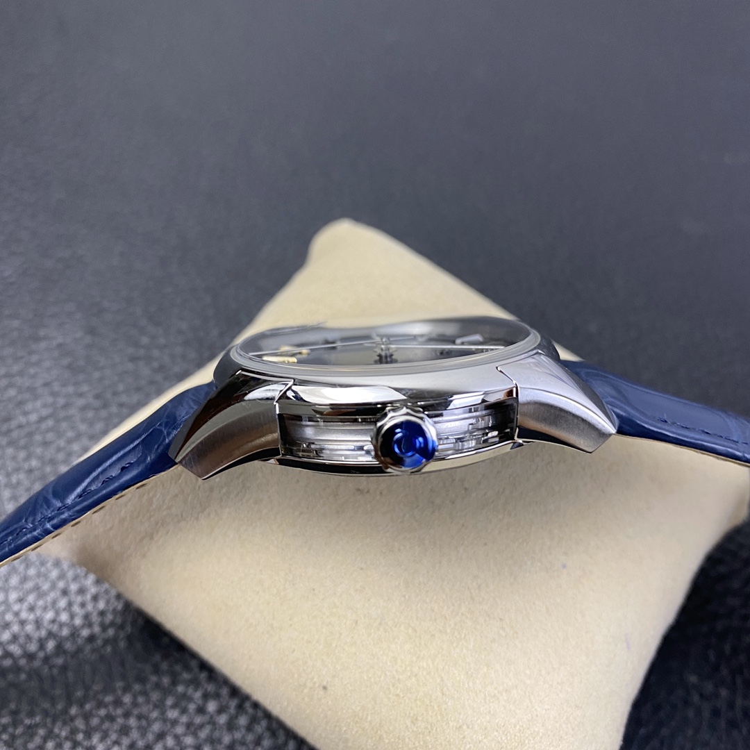 2025102920270636 - VS歐米茄高仿表 蝶飛8900 明亮之藍 搭藍鱷魚皮