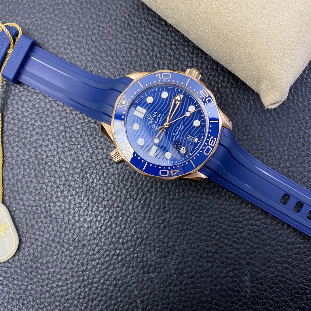 2025111115435741 - VS新品 尊享版海馬300米 全玫瑰金 藍盤頂級歐米茄復刻表