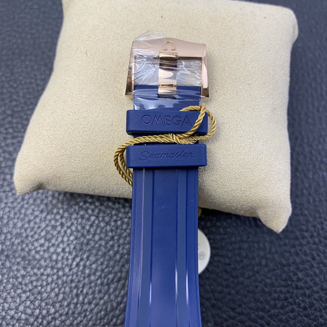 2025111115442224 - VS新品 尊享版海馬300米 全玫瑰金 藍盤頂級歐米茄復刻表
