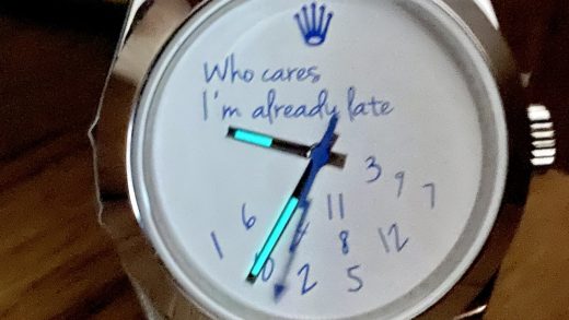 202512121402204 520x293 - 勞力士高仿表 Who cares I』m afready pate 個性款閃電 3131機芯904L精鋼