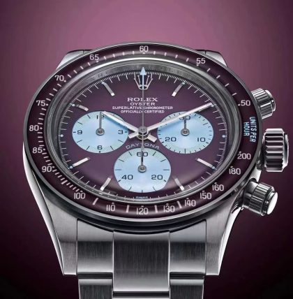 2026031016091816 420x428 - 日內瓦工匠Artisans de Genève 工作室的最新款「霞光紫」配色迪通拿頂級高仿表